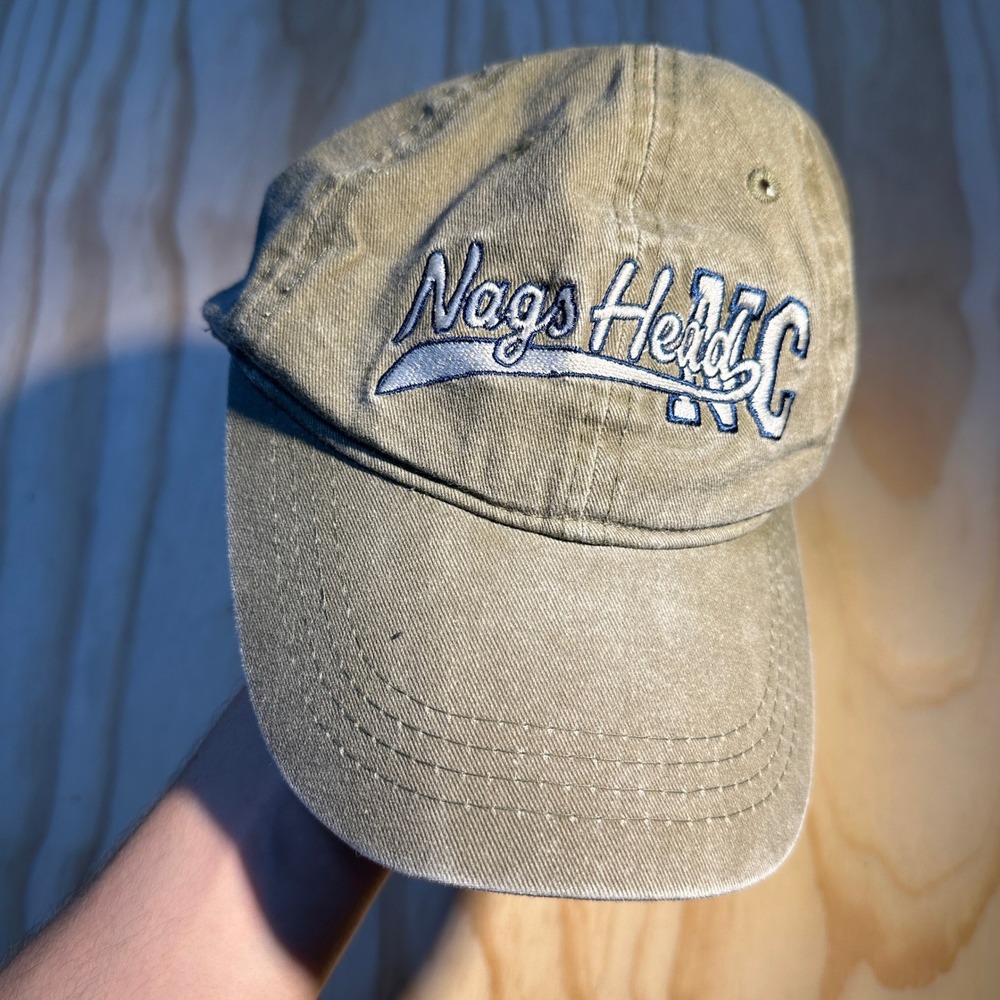 Triangle Sport Headwear Nags Head NC Hat Olive Green Adjustable Baseball Cap